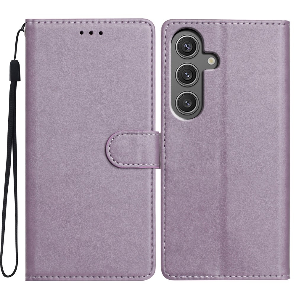 Vérrögök könyv tok Samsung Galaxy S25-hez - lila
