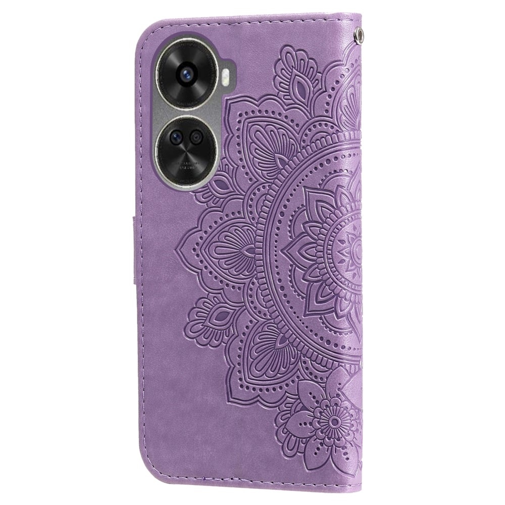 Mandala könyv tok Huawei Nova 12 SE-hez - lila