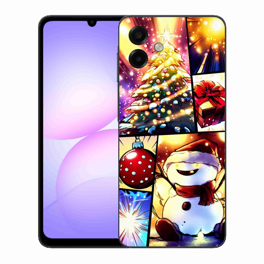 Gél borítás mmCase Samsung Galaxy A07 4G - Karácsonyi motívumok 1