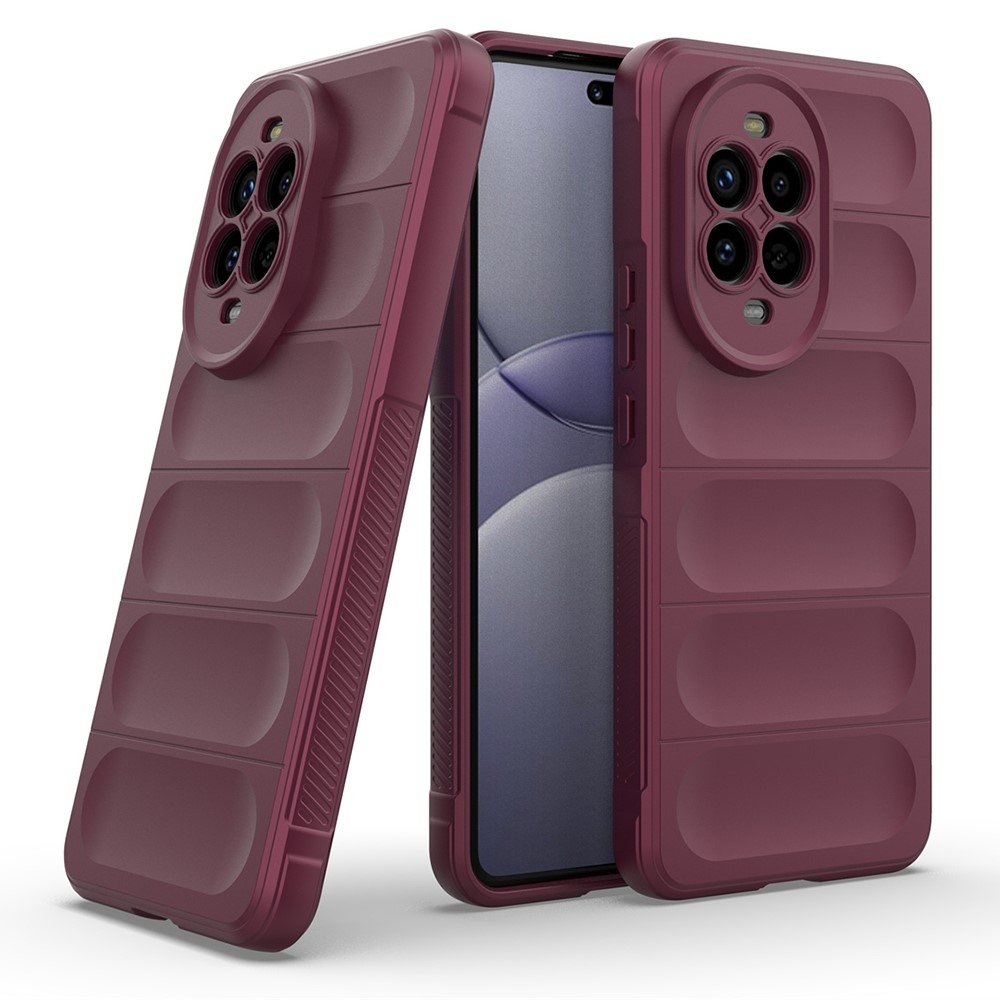 Rugg tartós zselés tok Huawei Nova 13 Pro 5G - bordó színű
