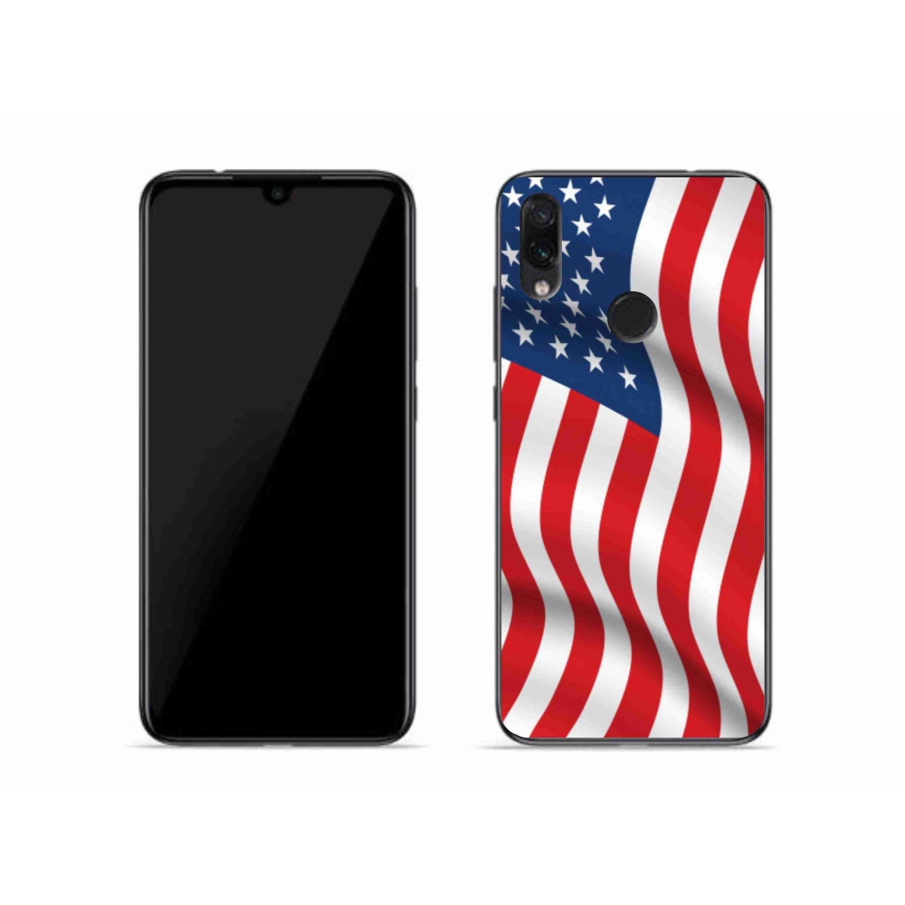 Gél borító mmCase a Xiaomi Redmi Note 7-hez - amerikai zászló