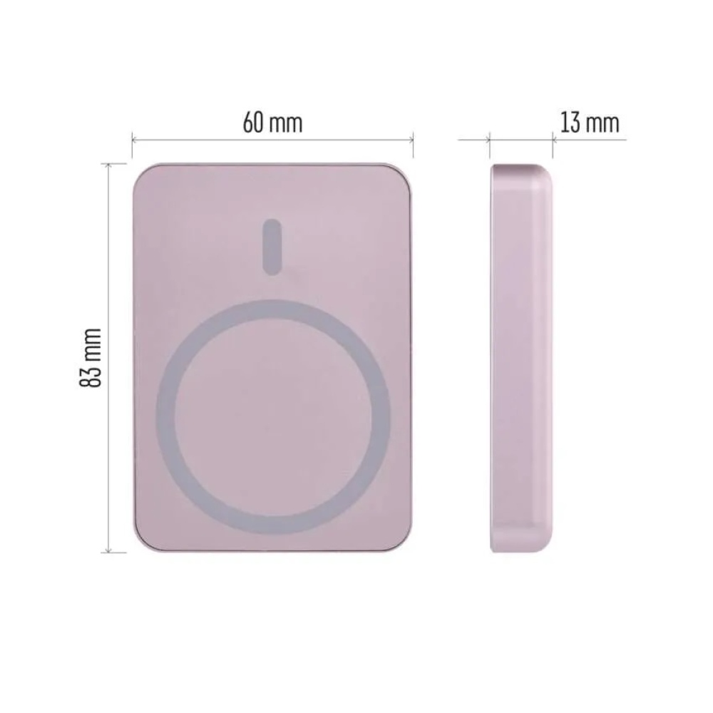 Powerbank EMOS WI 522, 5000 mAh, 20 W+Vezeték nélküli - lazac