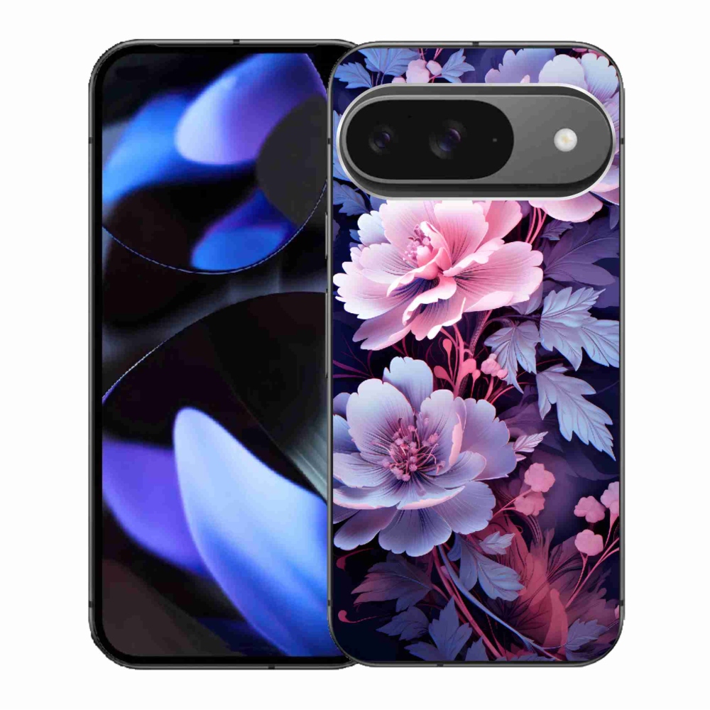 Gél borítás mmCase a Google Pixel 9/9 Pro számára - virágok 11
