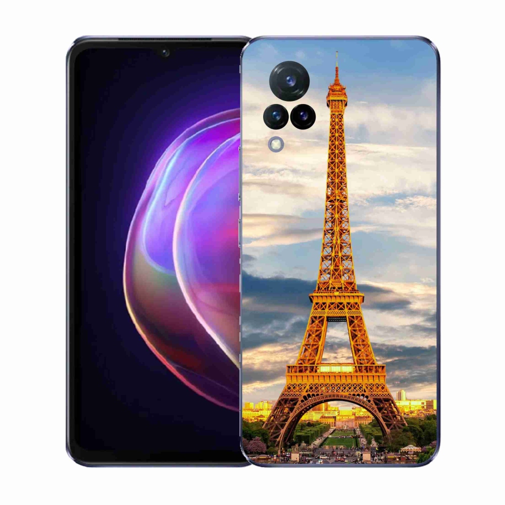 Gél borító mmCase a Vivo V21 4G/5G-n - eiffel torony 3