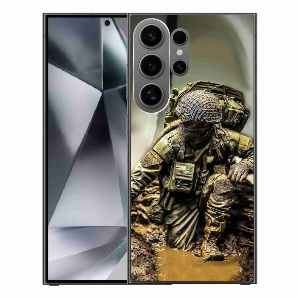 Zselés borítás mmCase Samsung Galaxy S24 Ultra - katonás