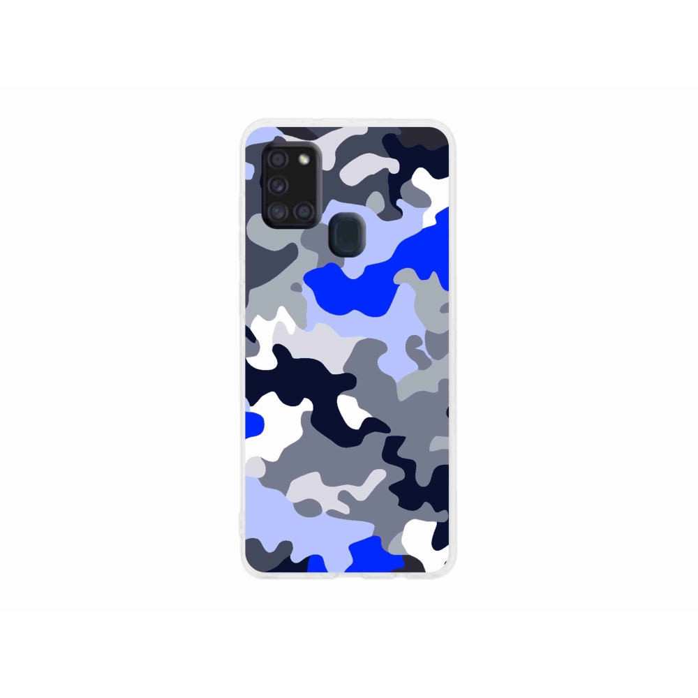 Zselés borítás mmCase Samsung Galaxy A21s készülékhez - terepszínű minta 8
