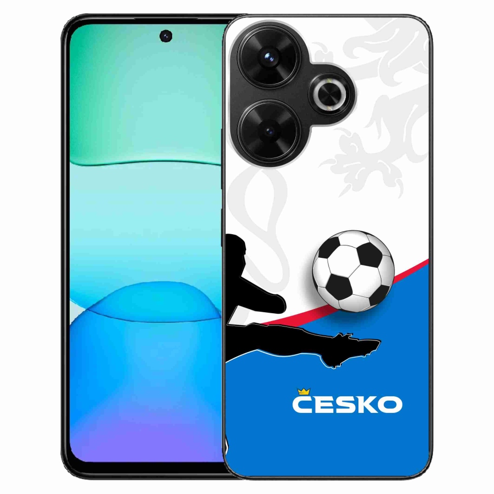 Gél borítás mmCase a Xiaomi Redmi 13 4G/Poco M6 4G - futball Csehország 3
