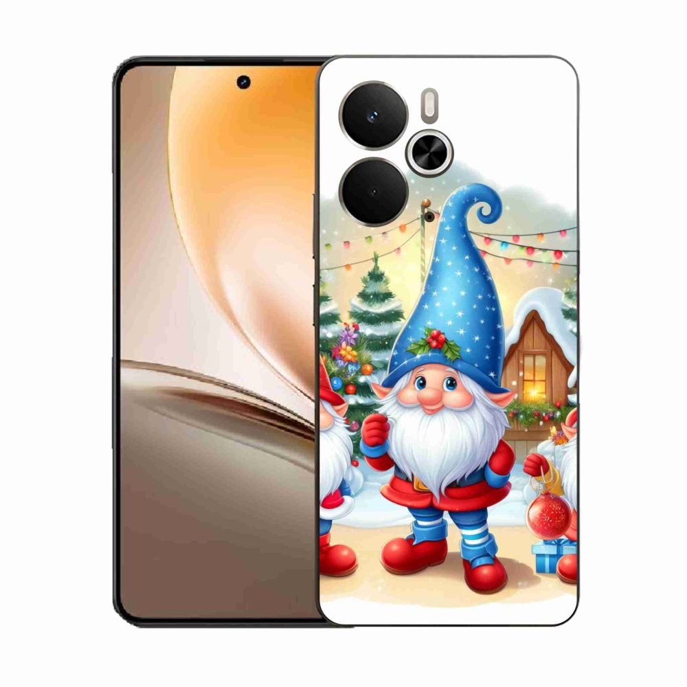 Gél borító mmCase a Realme 14 5G készülékhez - Karácsonyi manók