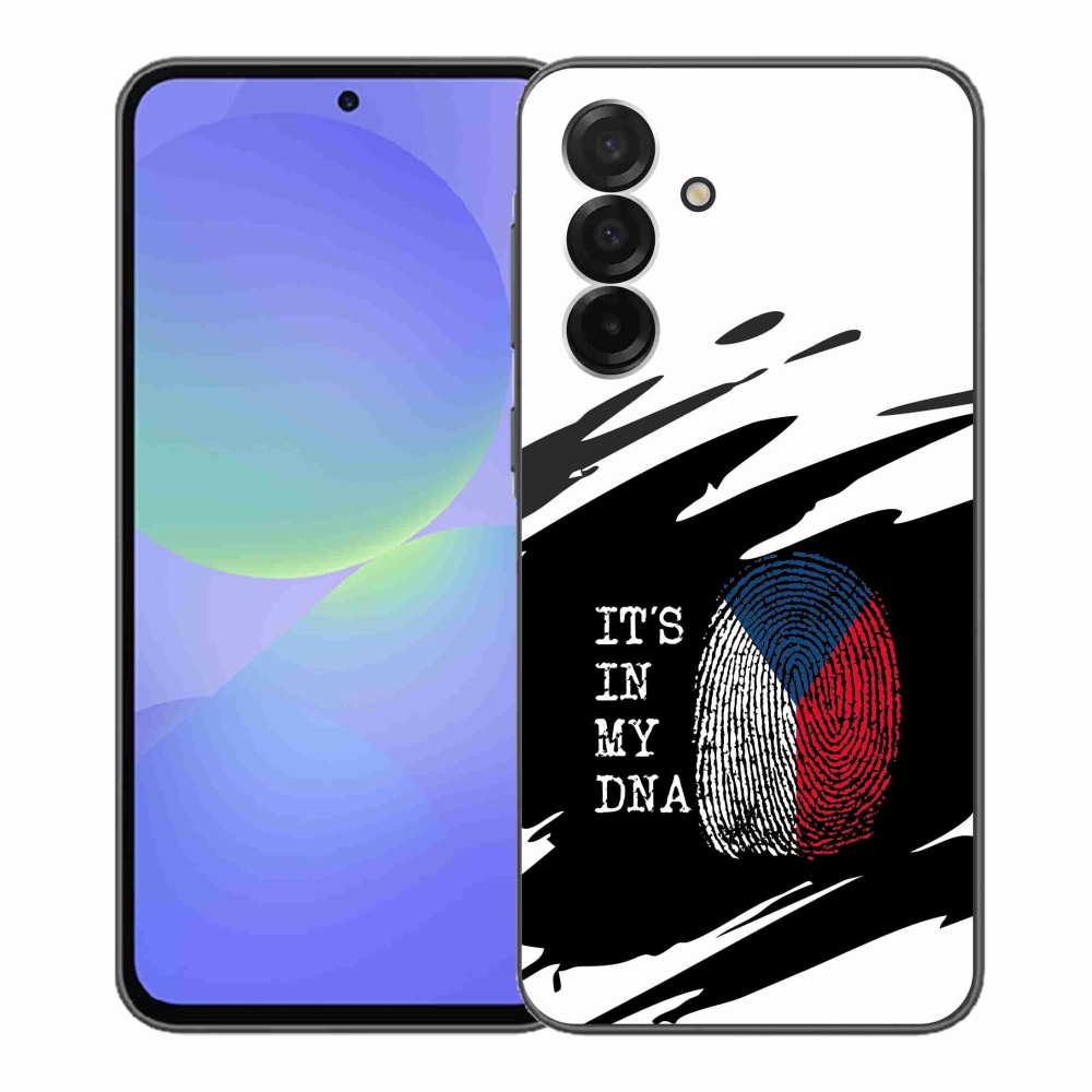 Gél borító mmCase Samsung Galaxy A36 5G - zászlós ujjlenyomat fekete és fehér háttérrel