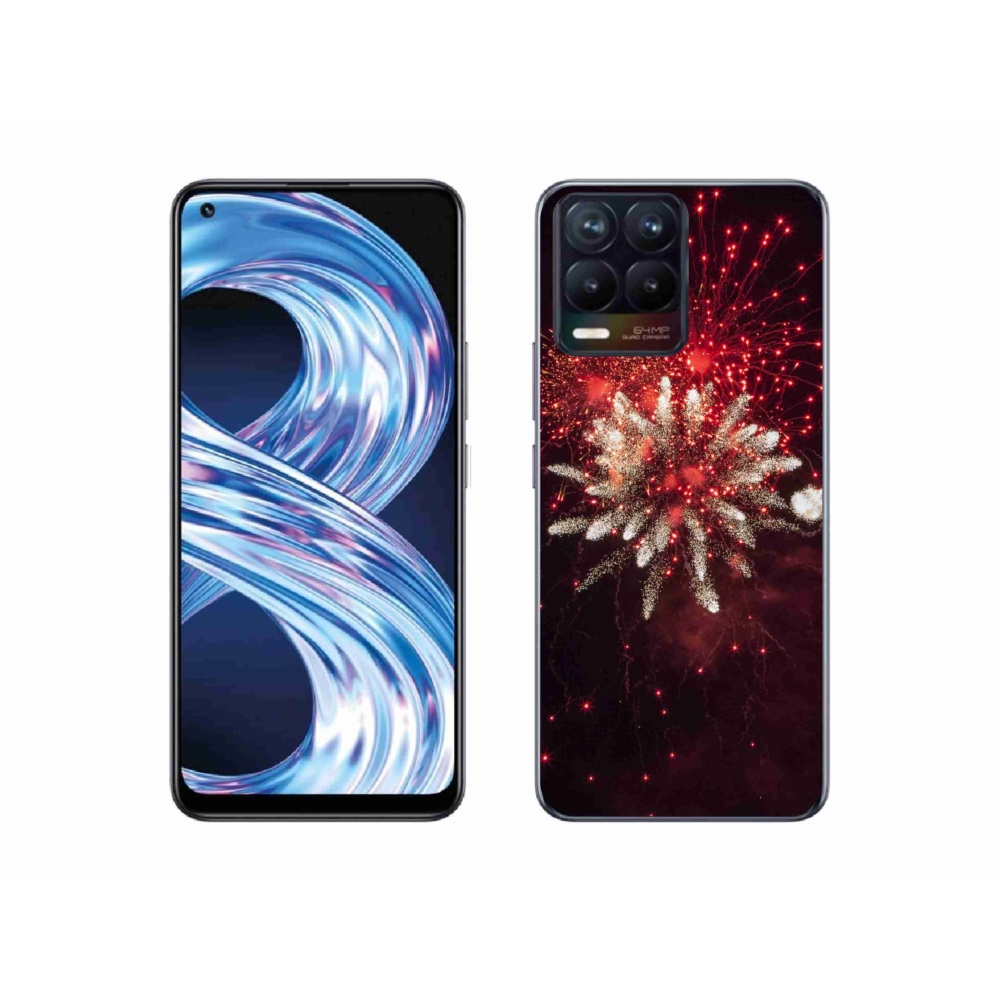 Gél borítás mmCase a Realme 8 Pro-hoz - tűzijátékok