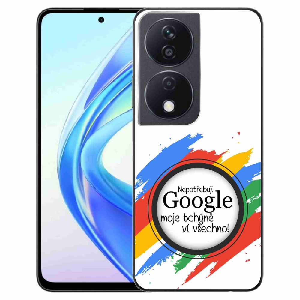 Gél borító mmCase a Honor X7b/Honor 90 Smart - anyós tudja, hogy minden fehér háttérrel rendelkezik