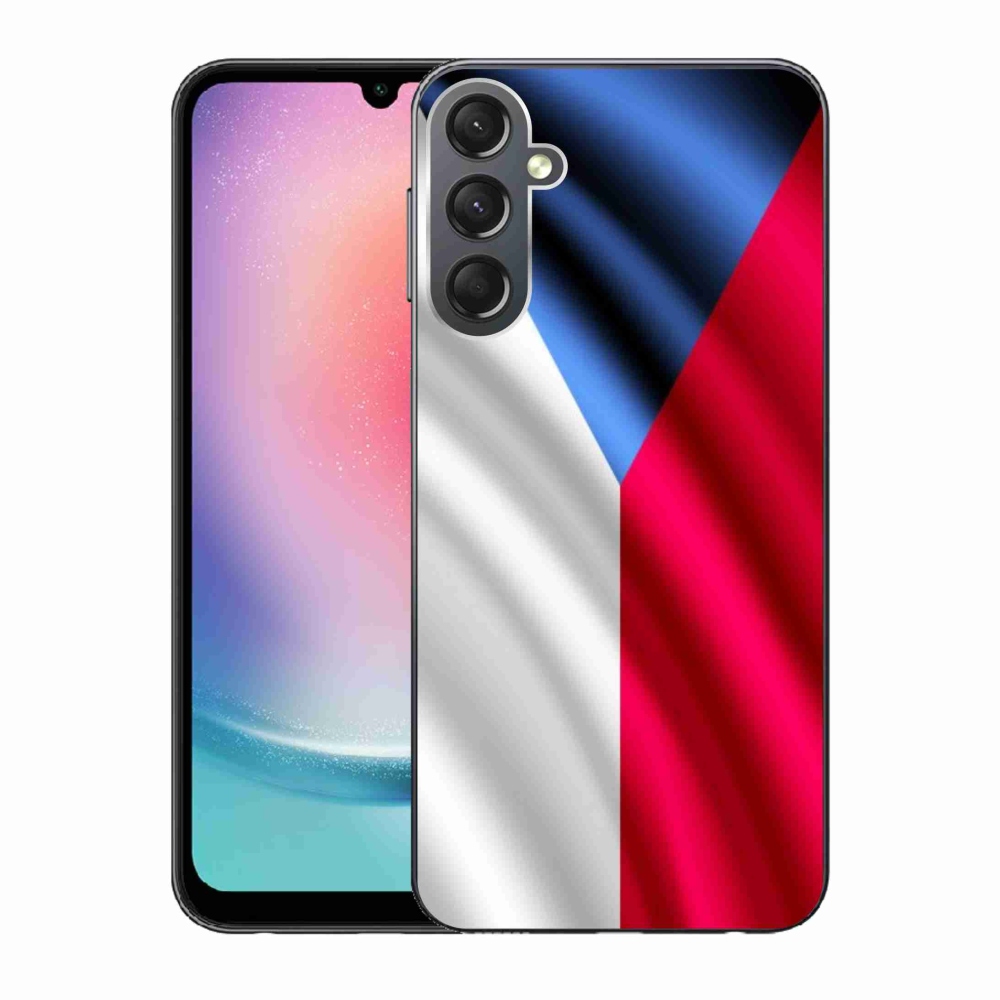 Gél védőhuzat mmCase Samsung Galaxy A24 - cseh zászlóhoz