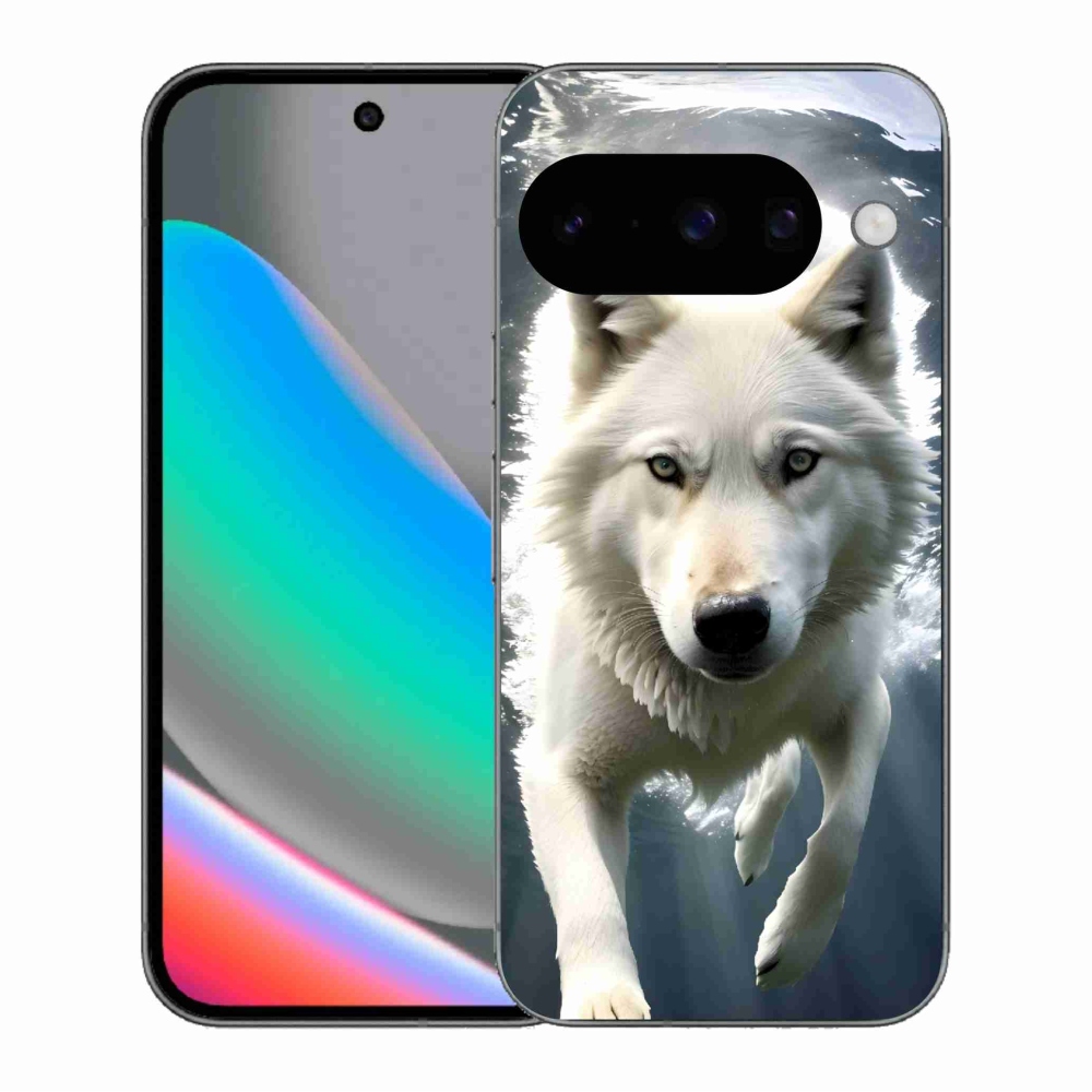 Gél védőburkolat mmCase a Google Pixel 10 készülékhez - fehér farkas