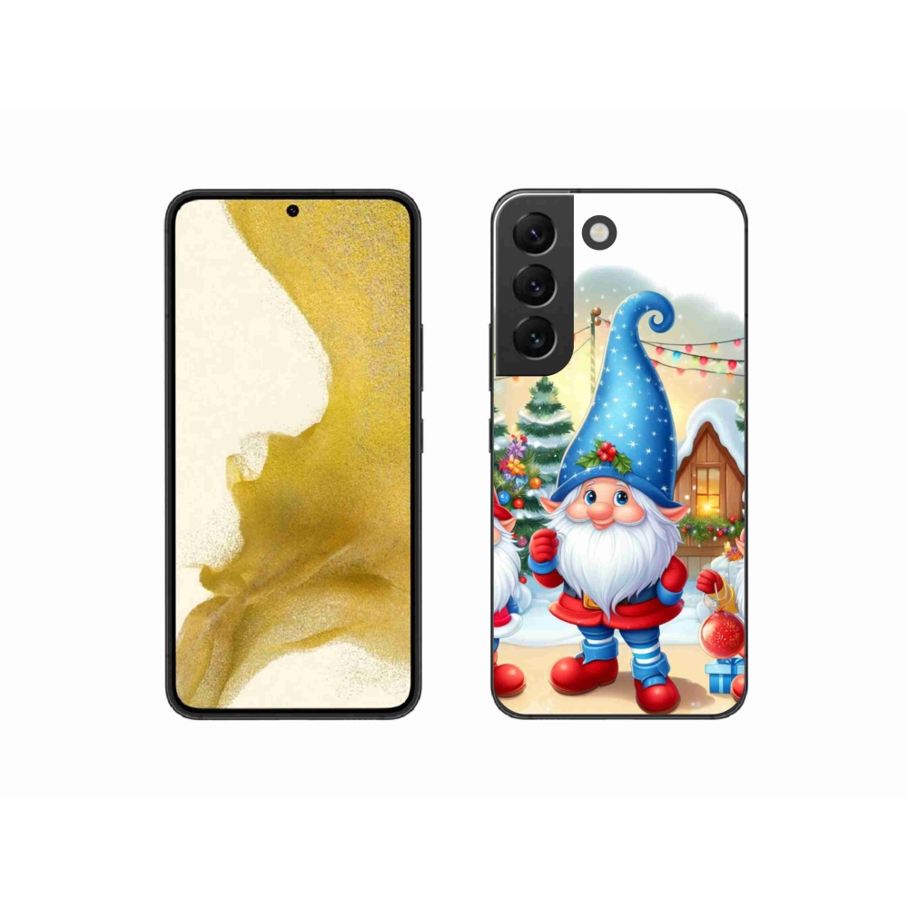 Gél borítás mmCase Samsung Galaxy S22 5G - Karácsonyi manók