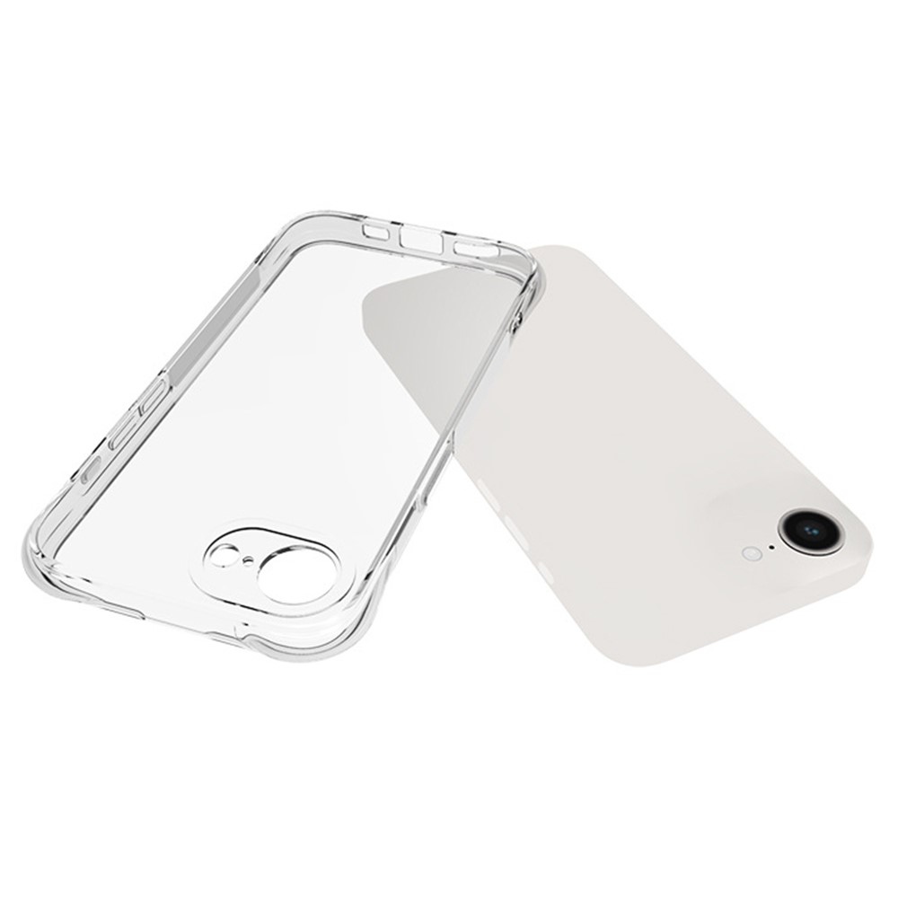 Átlátszó zselés tok iPhone 16e készülékhez - átlátszó