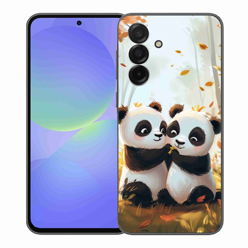 Gél védőhuzat mmCase Samsung Galaxy A36 5G - pandák