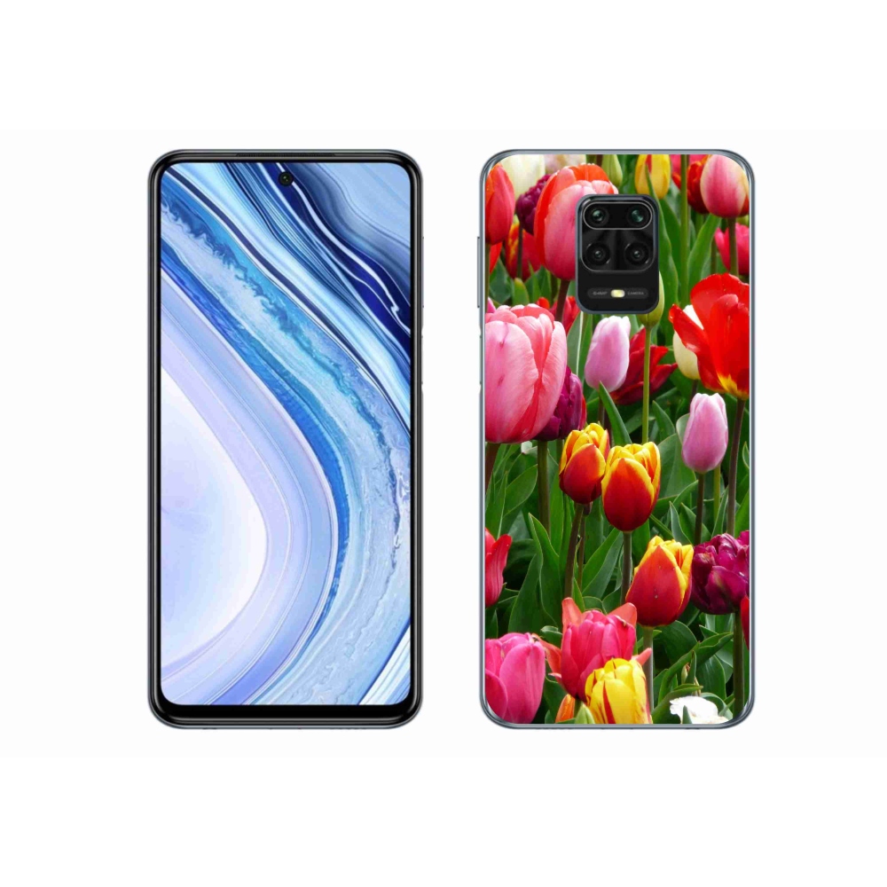 Gél borítás mmCase a Xiaomi Redmi Note 9 Pro-hoz - tulipánok