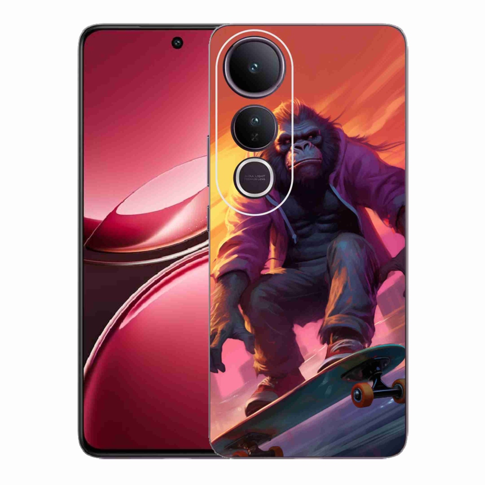 Gél borítás mmCase a Vivo V50 Lite 4G/5G-hez - gorilla a gördeszkán