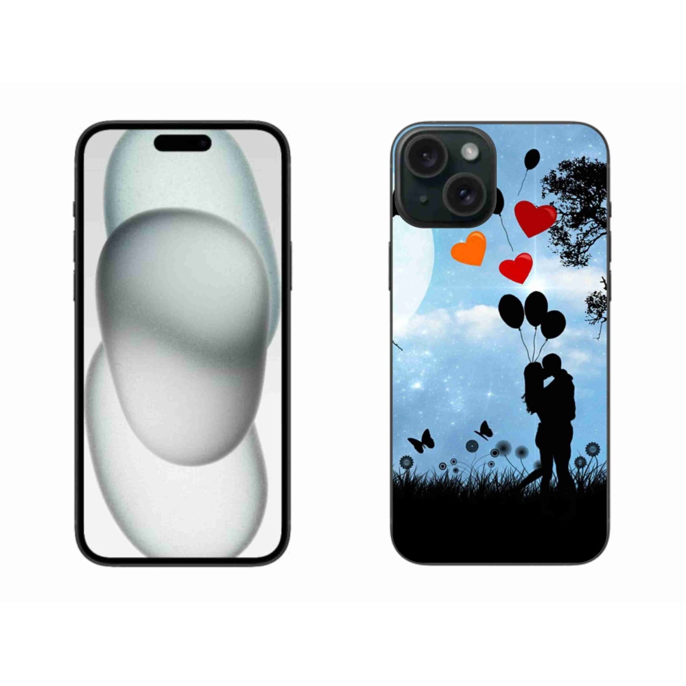 Gél tok mmCase iPhone 15 Plus készülékhez - szerelmespár
