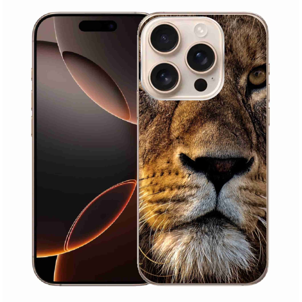 Gél tok mmCase iPhone 16 Pro Max készülékhez - oroszlán