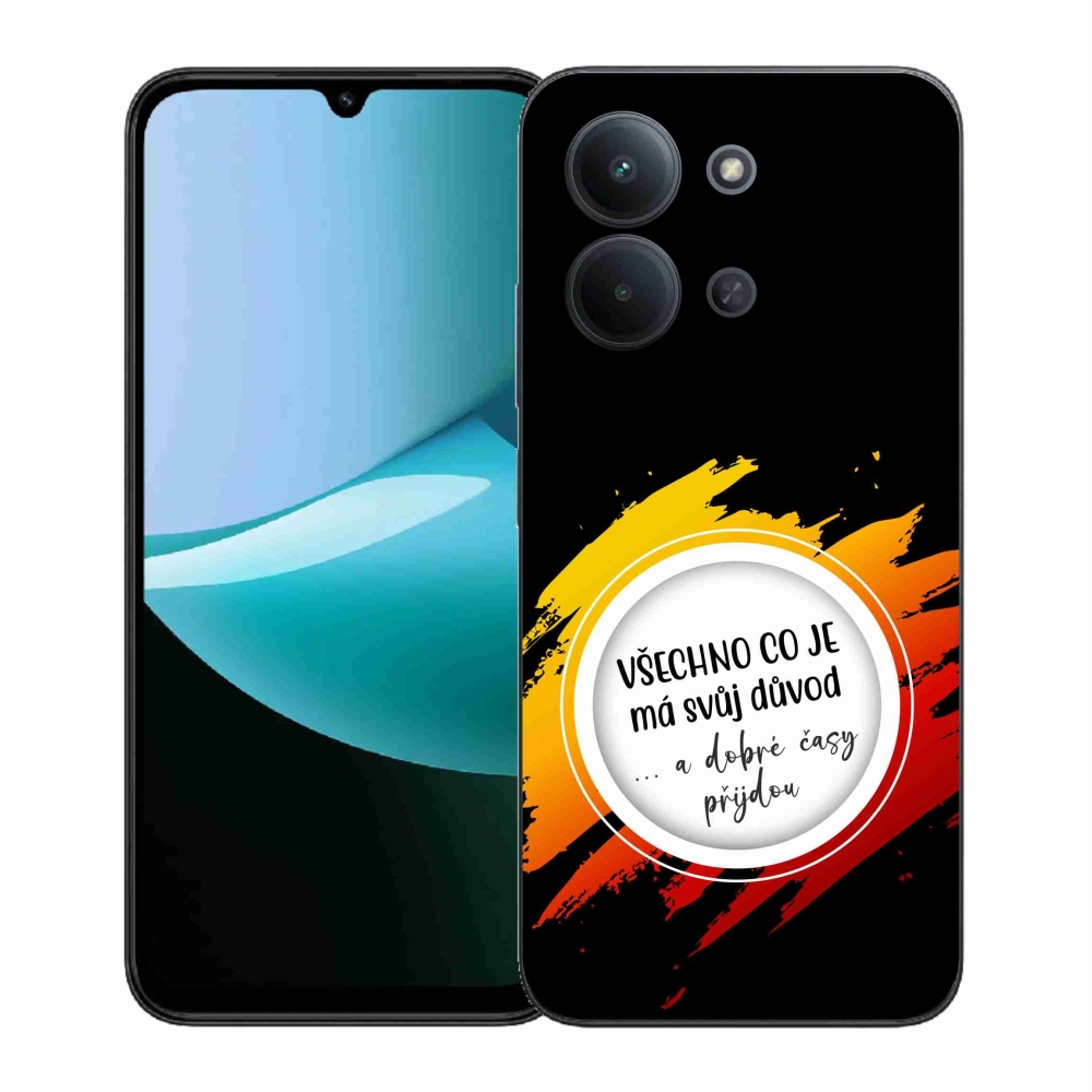 Gél borítás mmCase a Xiaomi Redmi 15C 4G (171mm)/Poco C85 4G (171mm) - idézet 3 fekete háttérrel