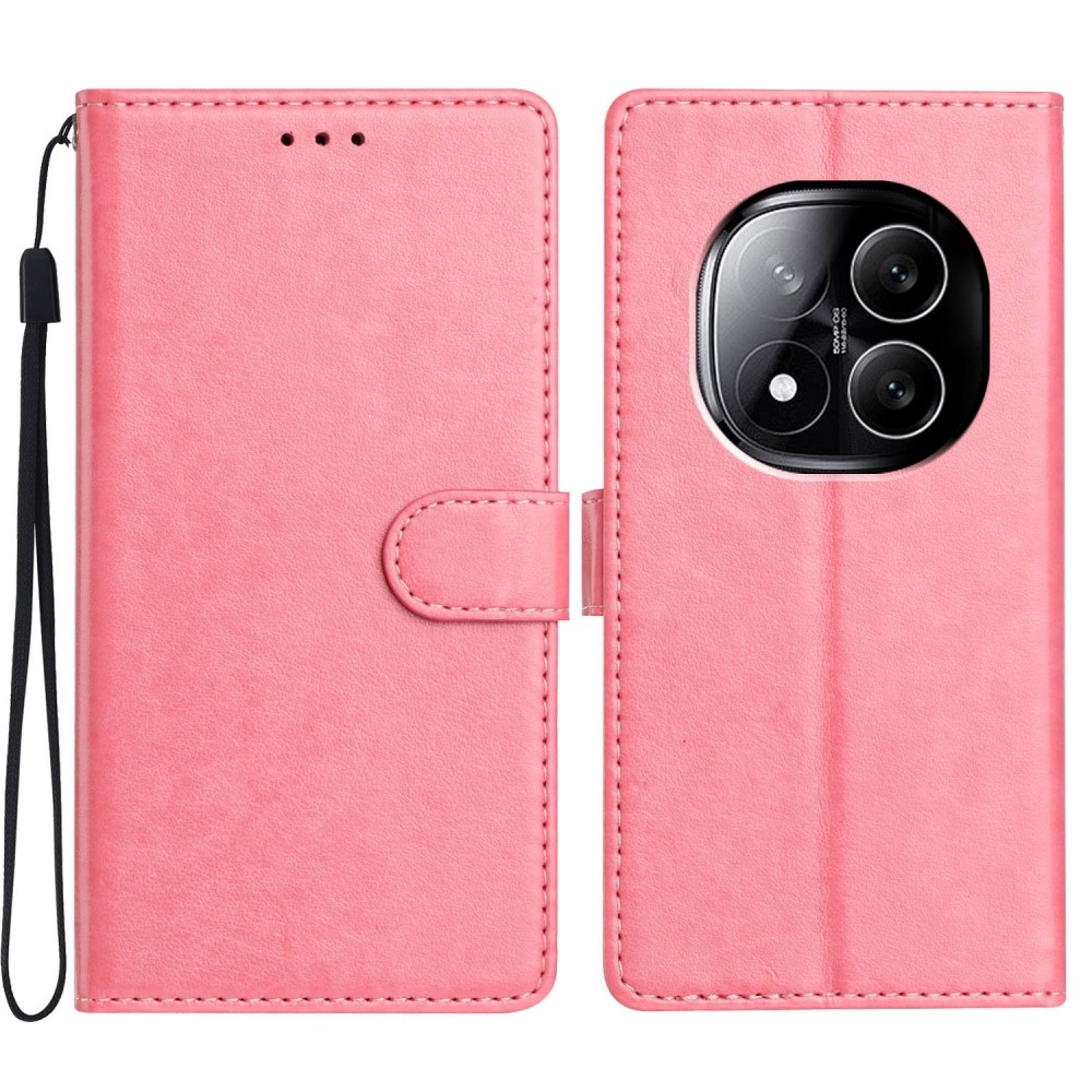 Vérrögök könyv tok a Xiaomi Redmi Note 14 Pro 5G/Poco X7 5G számára - rózsaszínű
