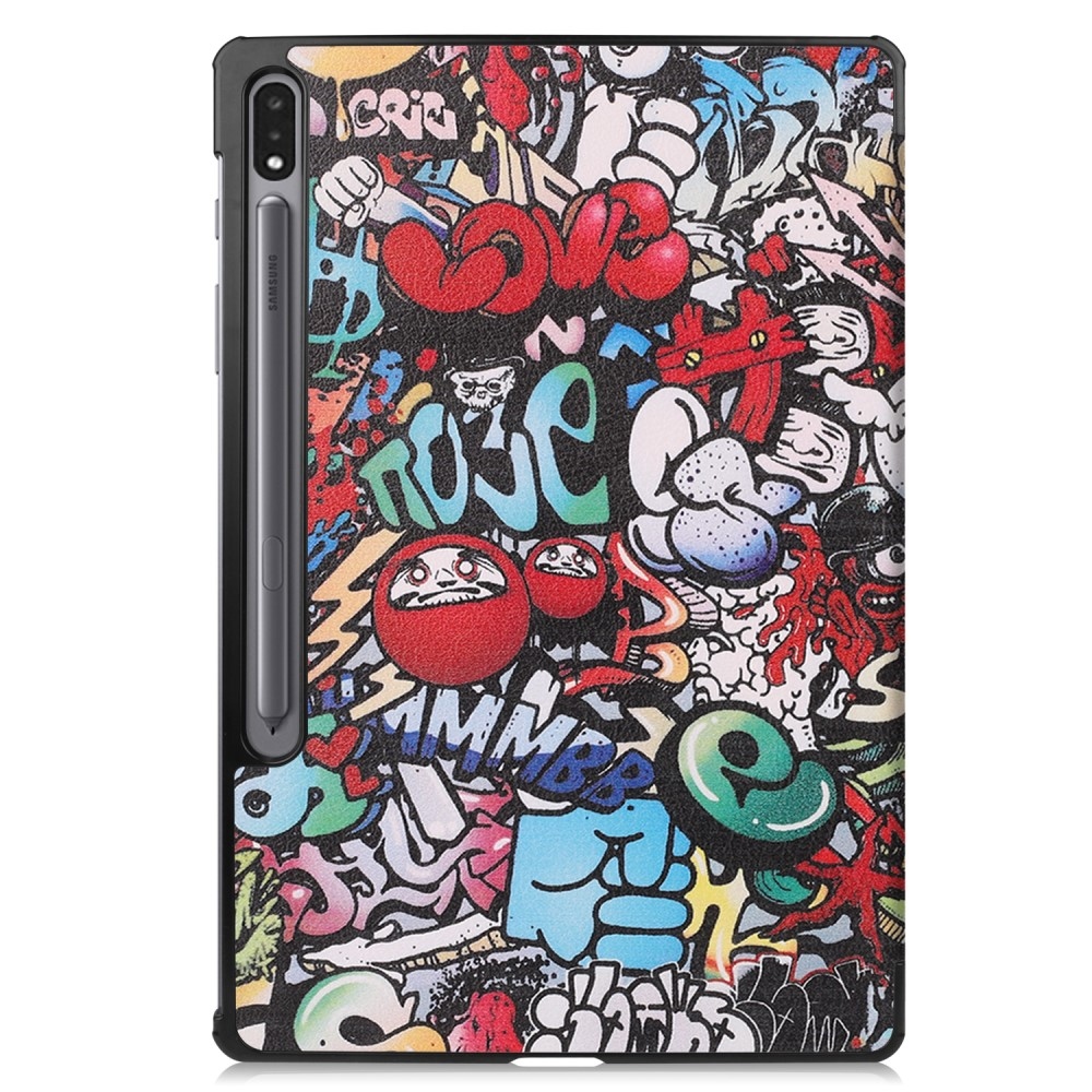 Nyomtatás intelligens záró tok Samsung Galaxy Tab S9+/Tab S10+ - graffiti