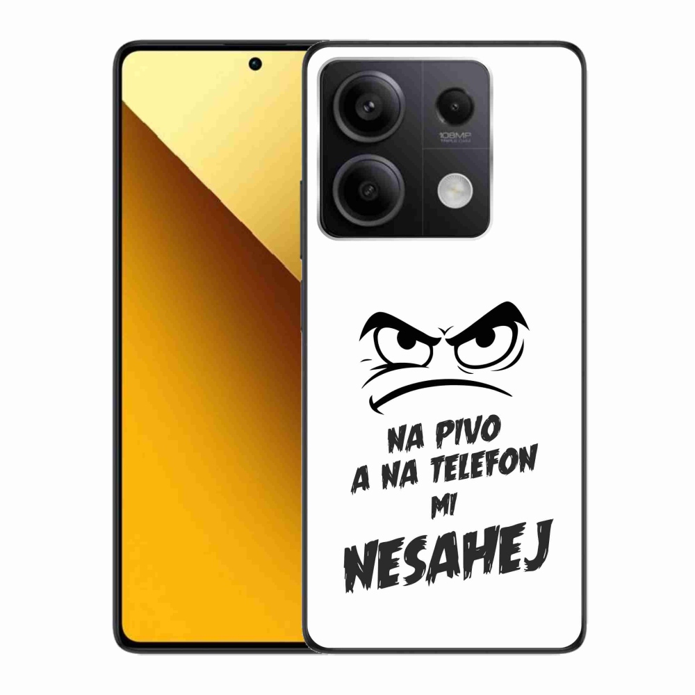 Gél borító mmCase a Xiaomi Redmi Note 13 5G - sör motívum 2 fehér háttérrel