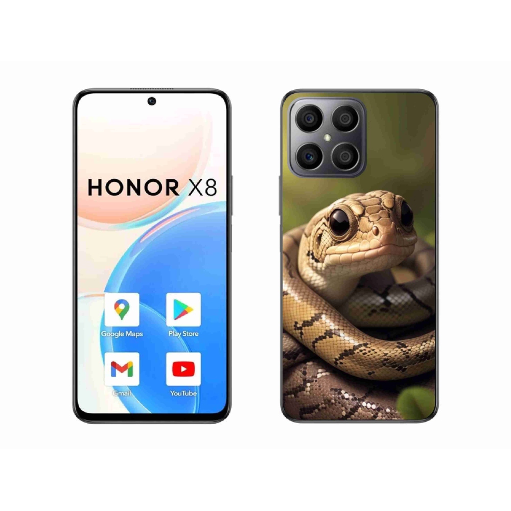 Zselés borítás mmCase a Honor X8-hoz - kígyó 1
