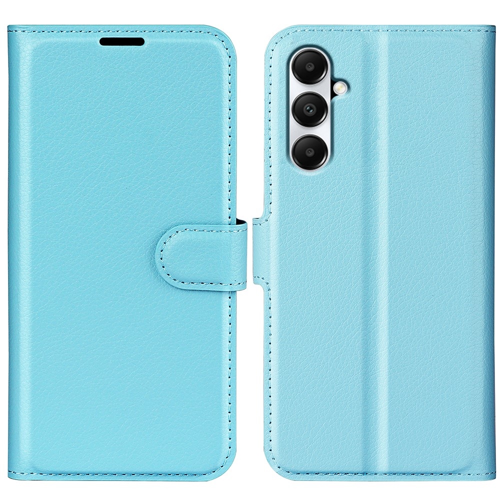 Litchi könyv tok Samsung Galaxy A05s készülékhez - kék