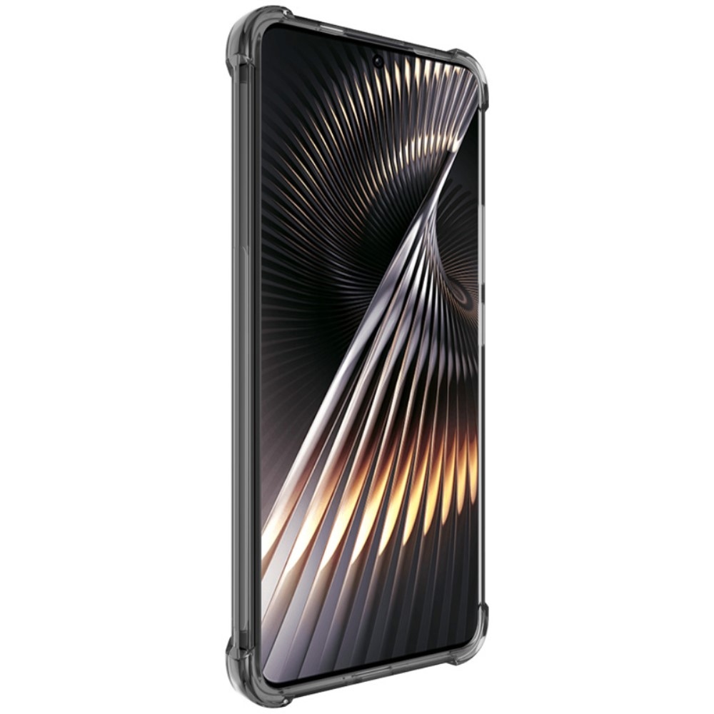 IMK átlátszó zselés tok megerősített sarkokkal Xiaomi Poco F6-hoz - fekete