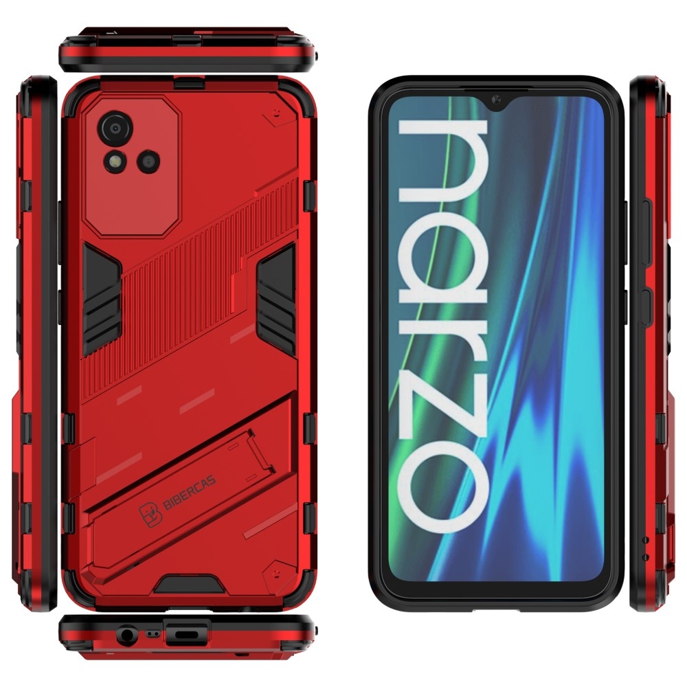 Armory tartós borítás a Realme Narzo 50i készülékhez - piros