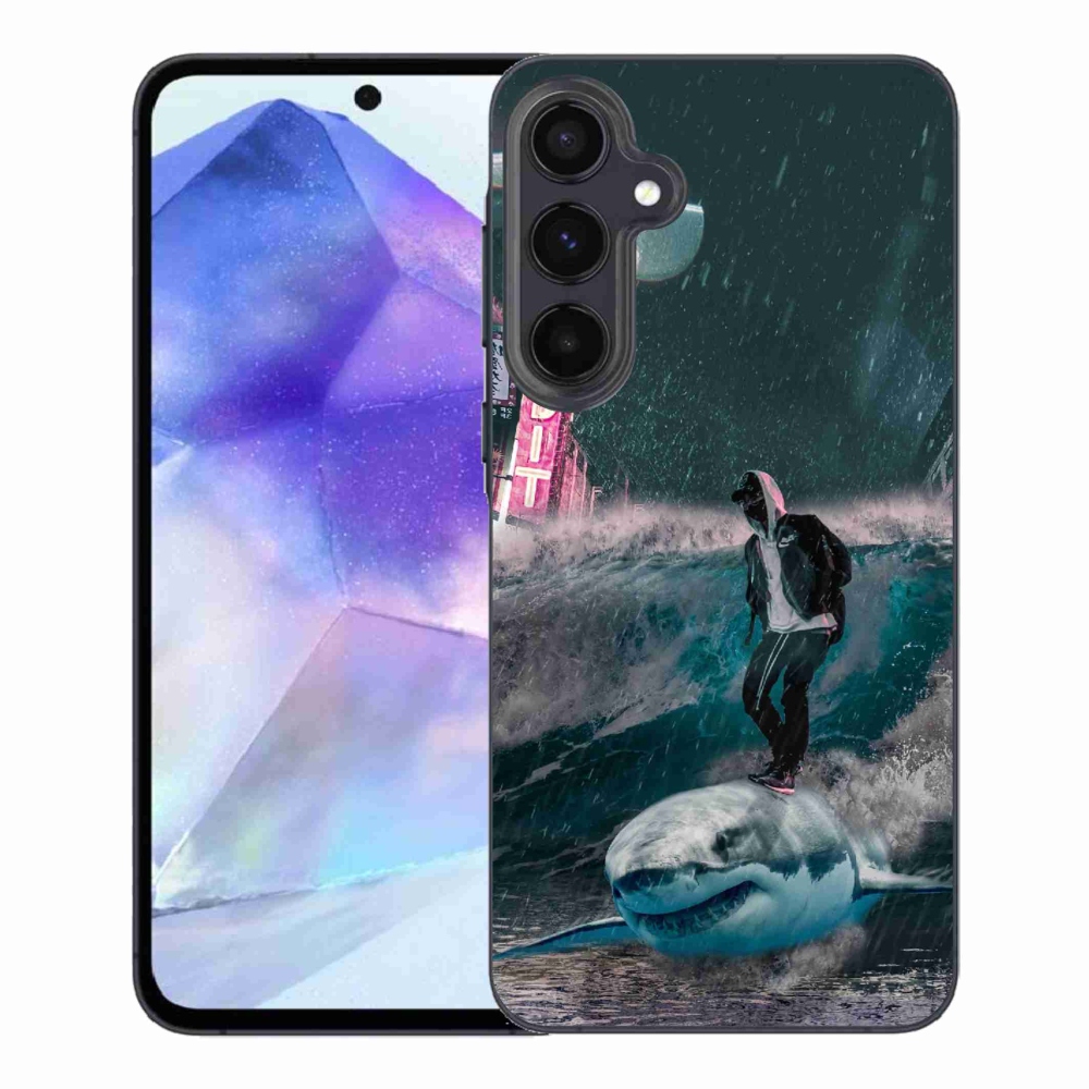 Zselés borítás mmCase Samsung Galaxy A55 5G - cápa