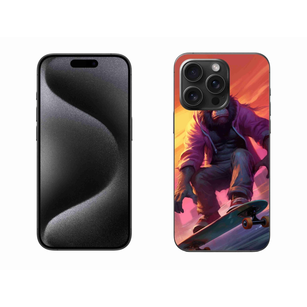 Zselés borítás mmCase iPhone 15 Pro Max készülékhez - gorilla gördeszkán