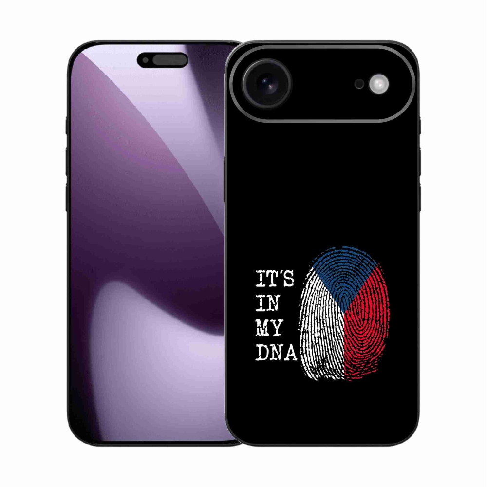 Gél borítás mmCase iPhone 17 Air készülékhez - zászlós ujjlenyomat fekete háttérrel