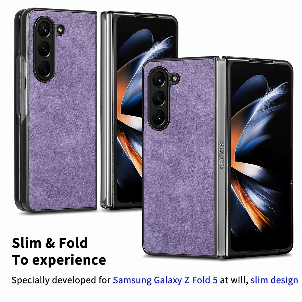 Vintage műanyag tok a Samsung Galaxy Z Fold5 5G készülékhez - lila