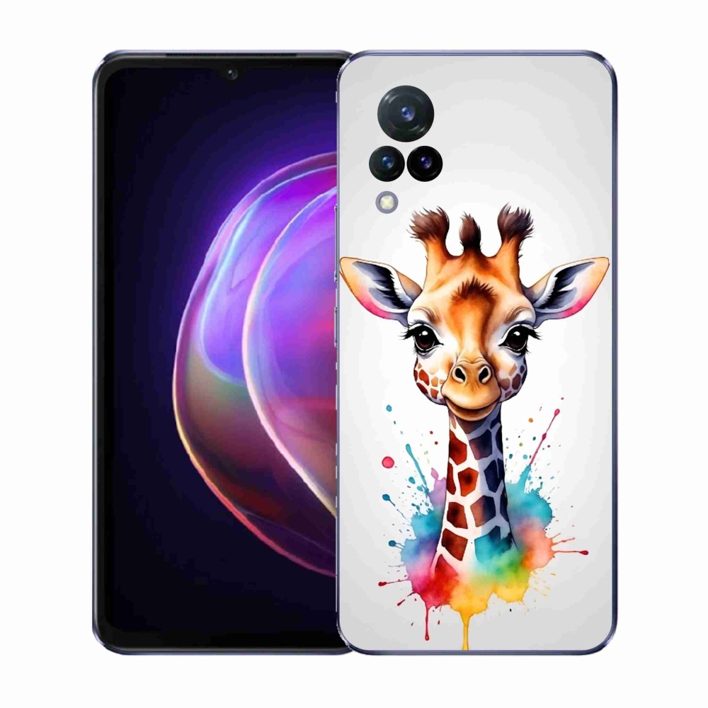 Zselés borítás mmCase a Vivo V21 4G/5G készülékhez - zsiráf 1