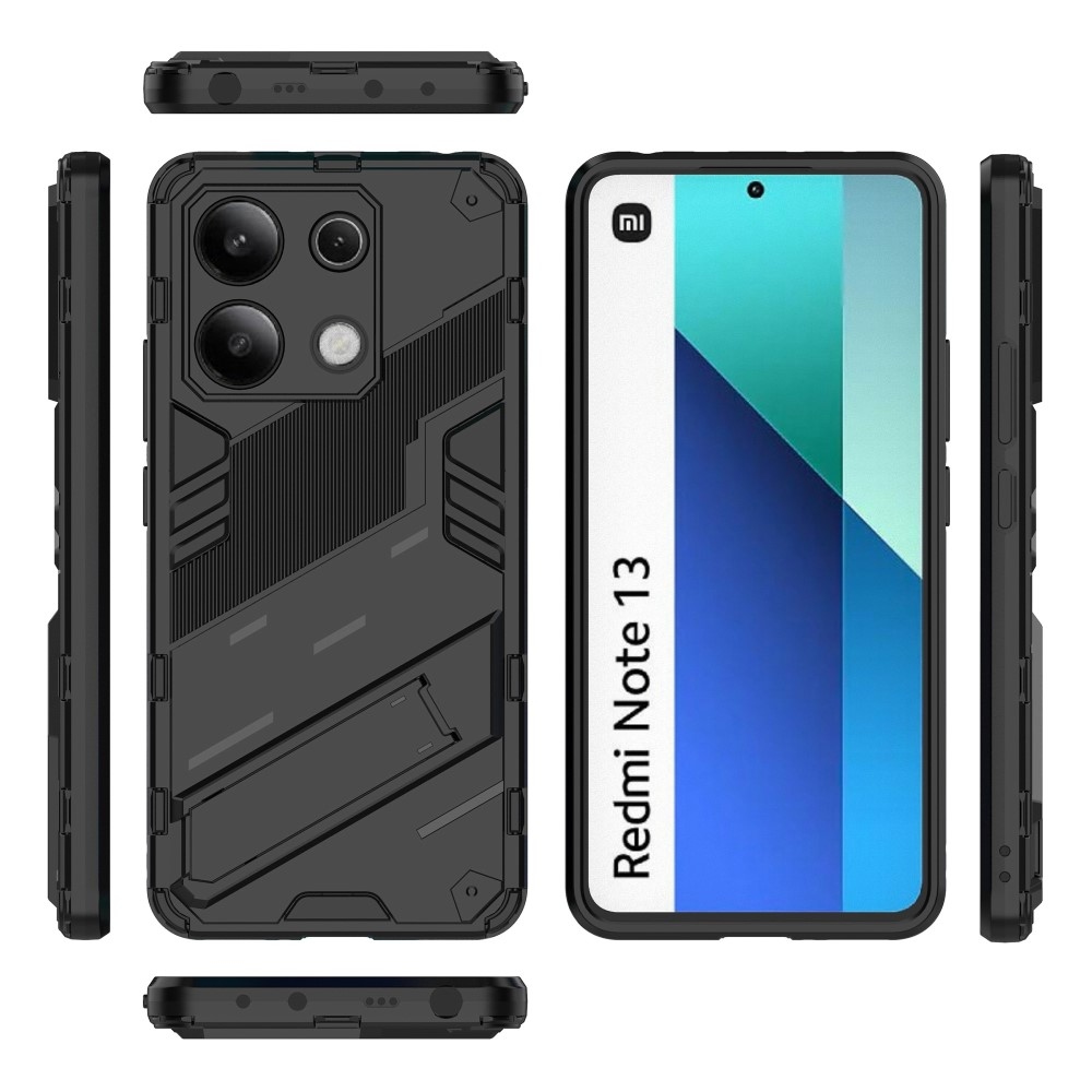Tartós borítás Xiaomi Redmi Note 13-hoz - fekete