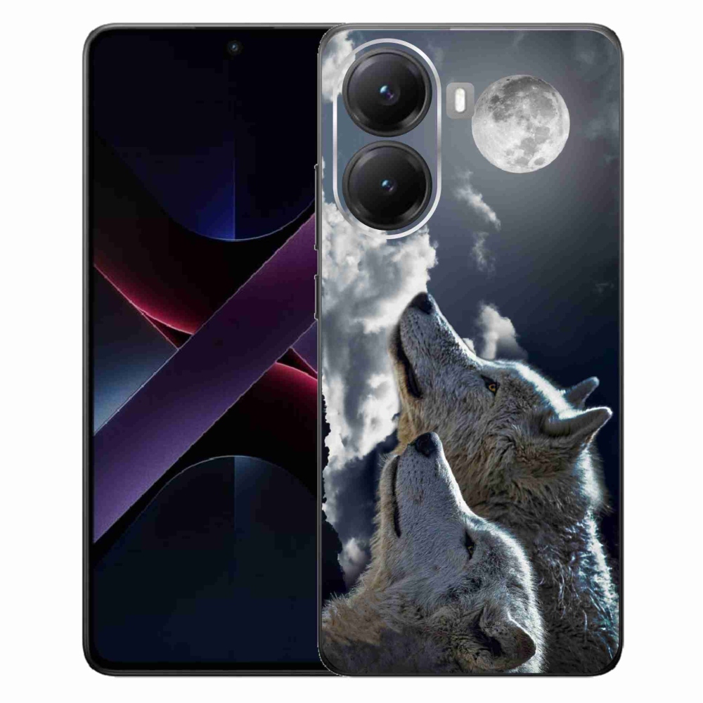 Gél borítás mmCase a Xiaomi Poco X7 Pro 5G-hez - farkasok