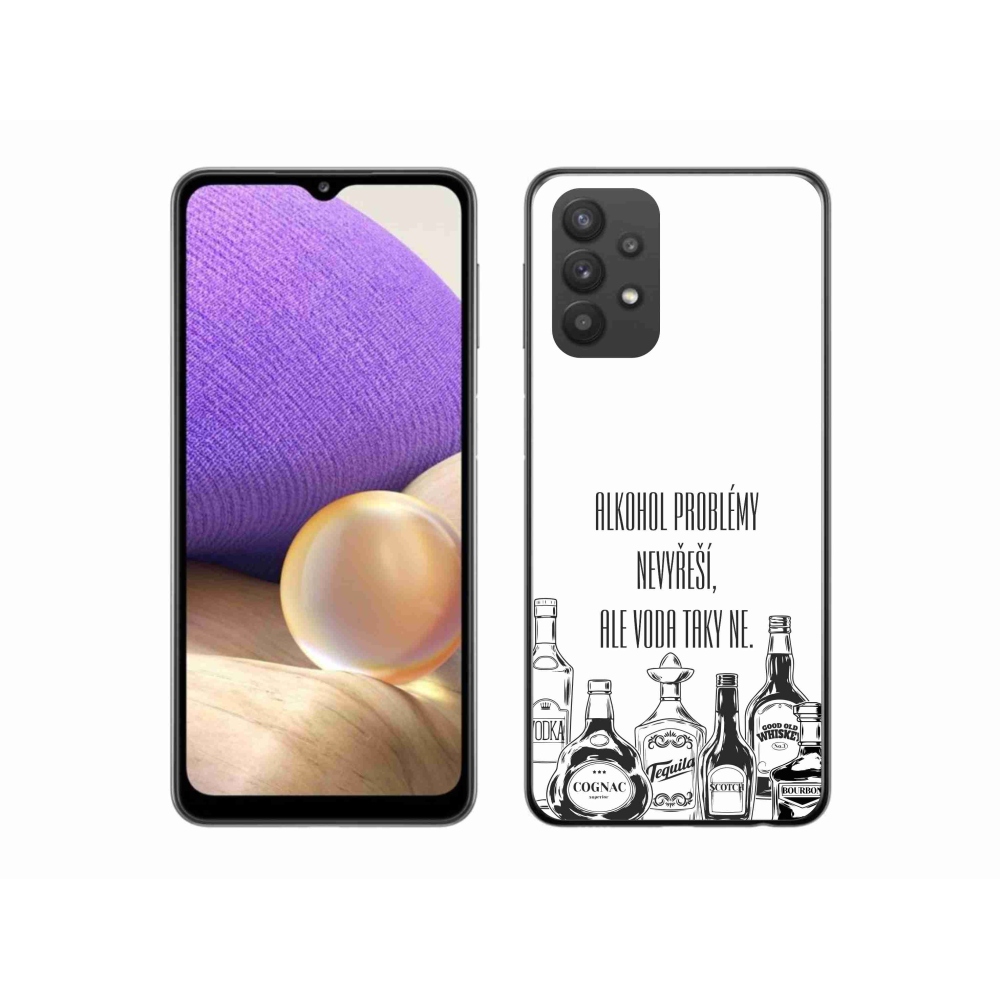 Gél borító mmCase Samsung Galaxy A32 5G - vicces szöveg fehér háttérrel