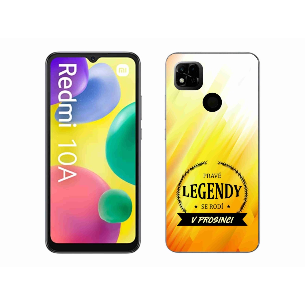 Gél borítás mmCase a Xiaomi Redmi 10A - Legendák decemberben sárga háttérrel