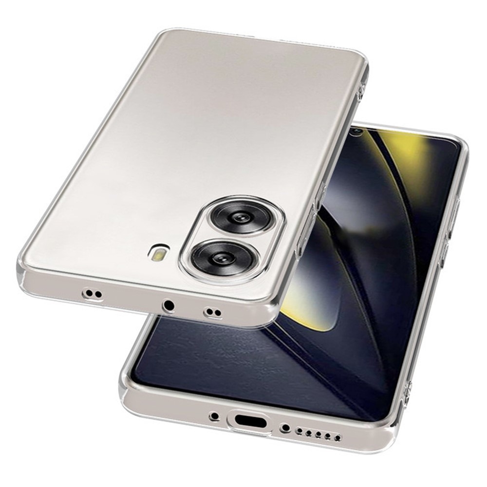 Átlátszó zselés tok a Xiaomi Poco X7 Pro 5G számára - átlátszó