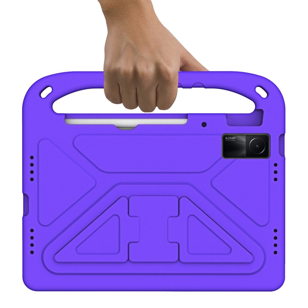 Tartós borító fogantyúval Xiaomi Redmi Pad 10.6 tablethez - lila