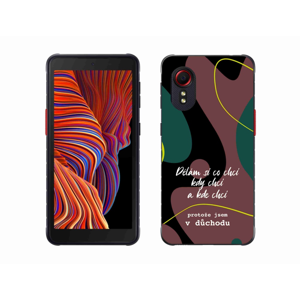 Gél borító mmCase Samsung Galaxy Xcover 5 készülékhez - vicces szöveg 10 fekete háttér