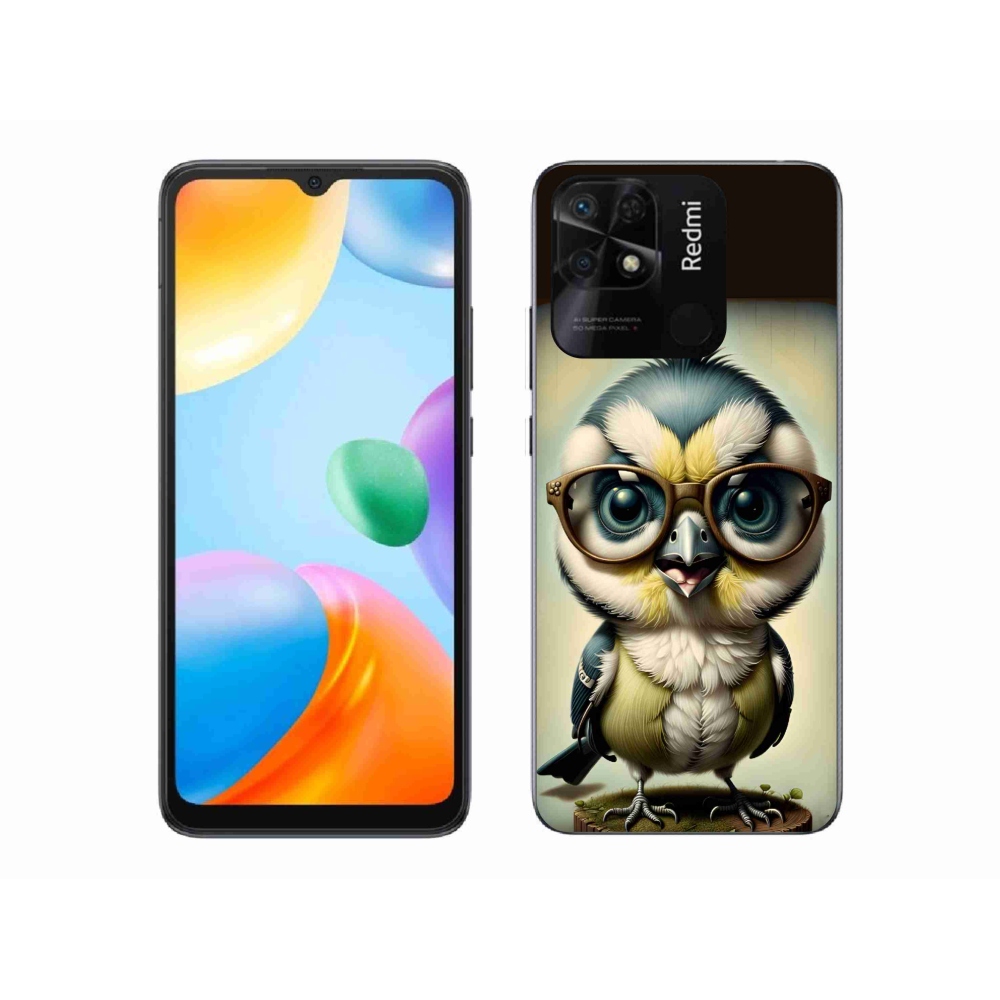 Gél borítás mmCase a Xiaomi Redmi 10C-hez - kölyök szemüveggel