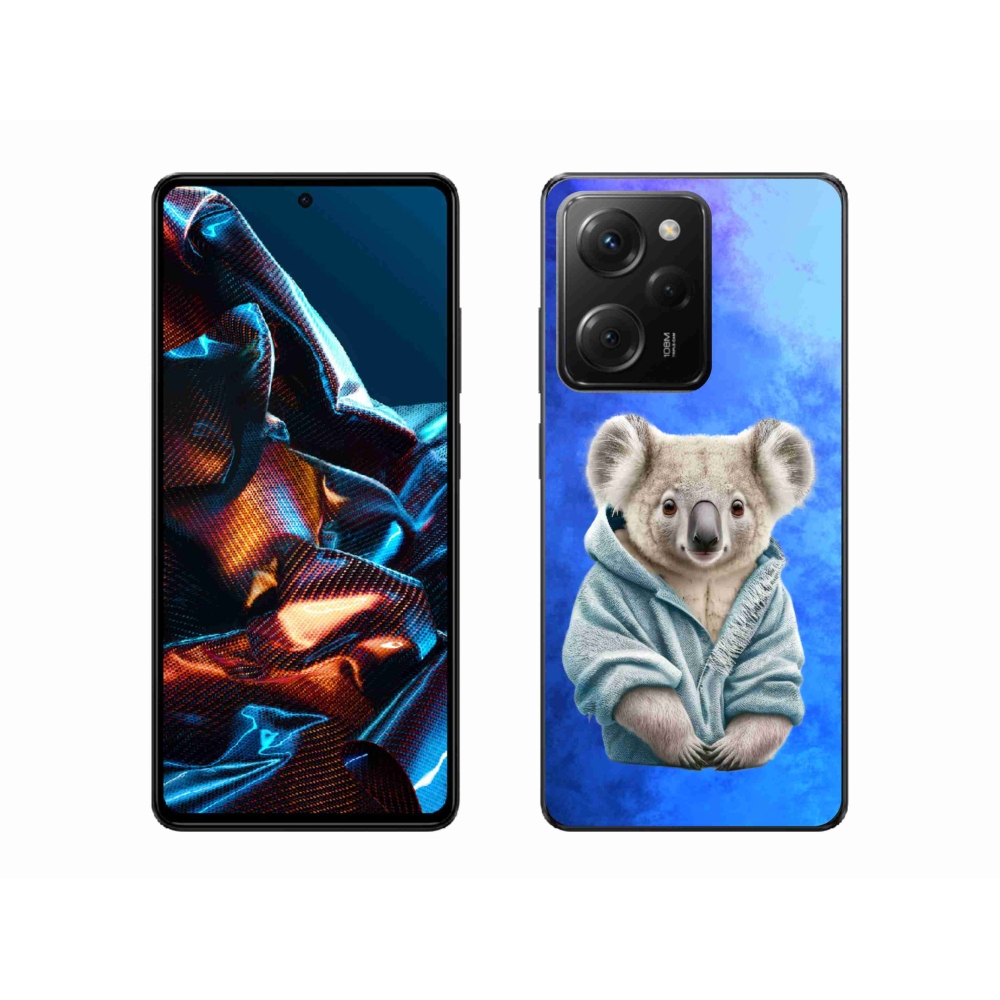 Gél borítás mmCase a Xiaomi Poco X5 Pro 5G számára - koala pulóverben