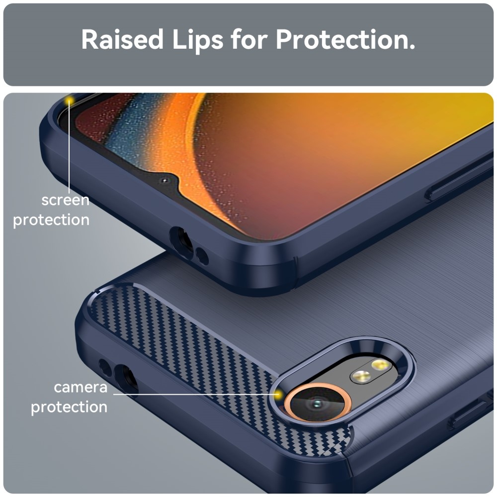 Szénálló zselés tok Samsung Galaxy Xcover 7 készülékhez - kék