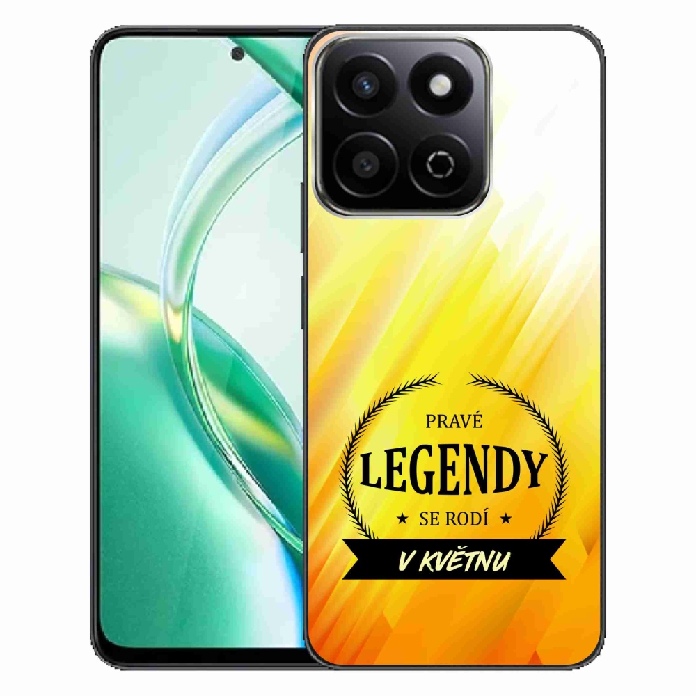Zselés borítás mmCase a Honor 200 Smart 5G-n - Legendák májusban sárga háttérrel