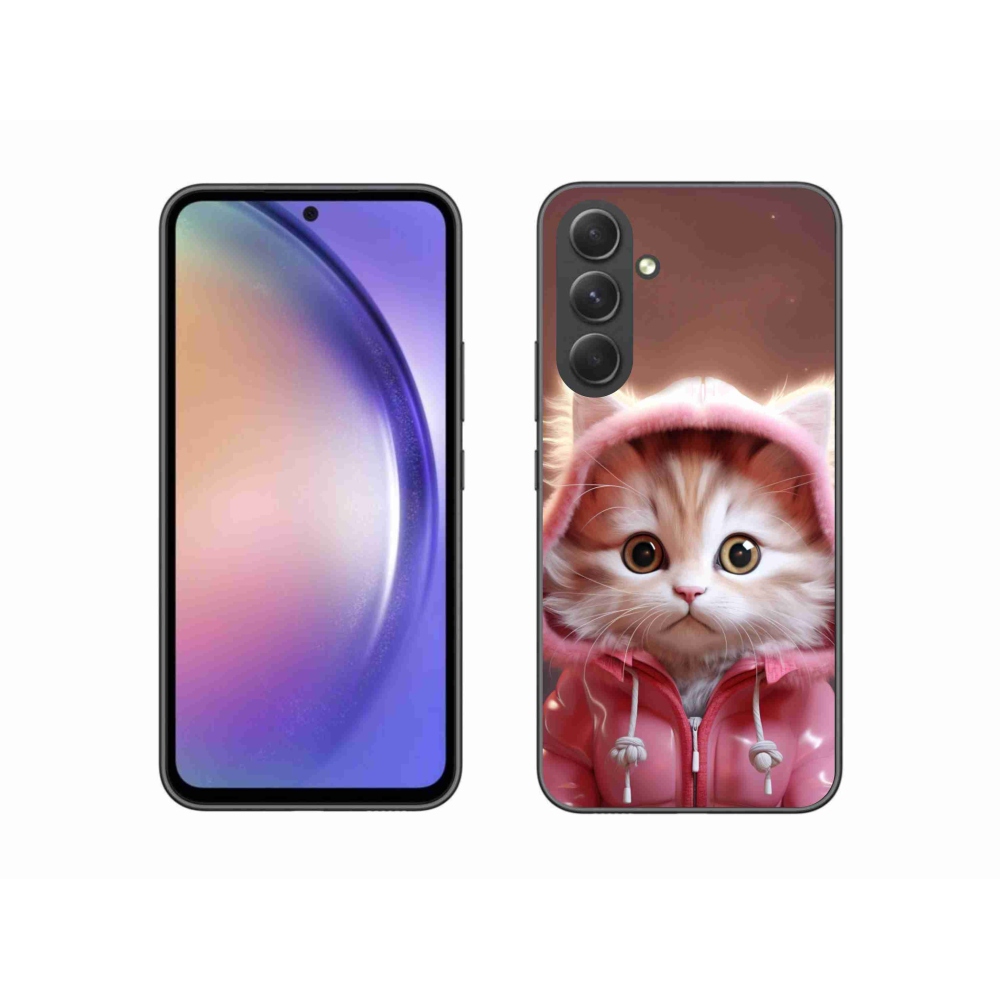 Gél borító mmCase Samsung Galaxy A54 5G - aranyos cica 3