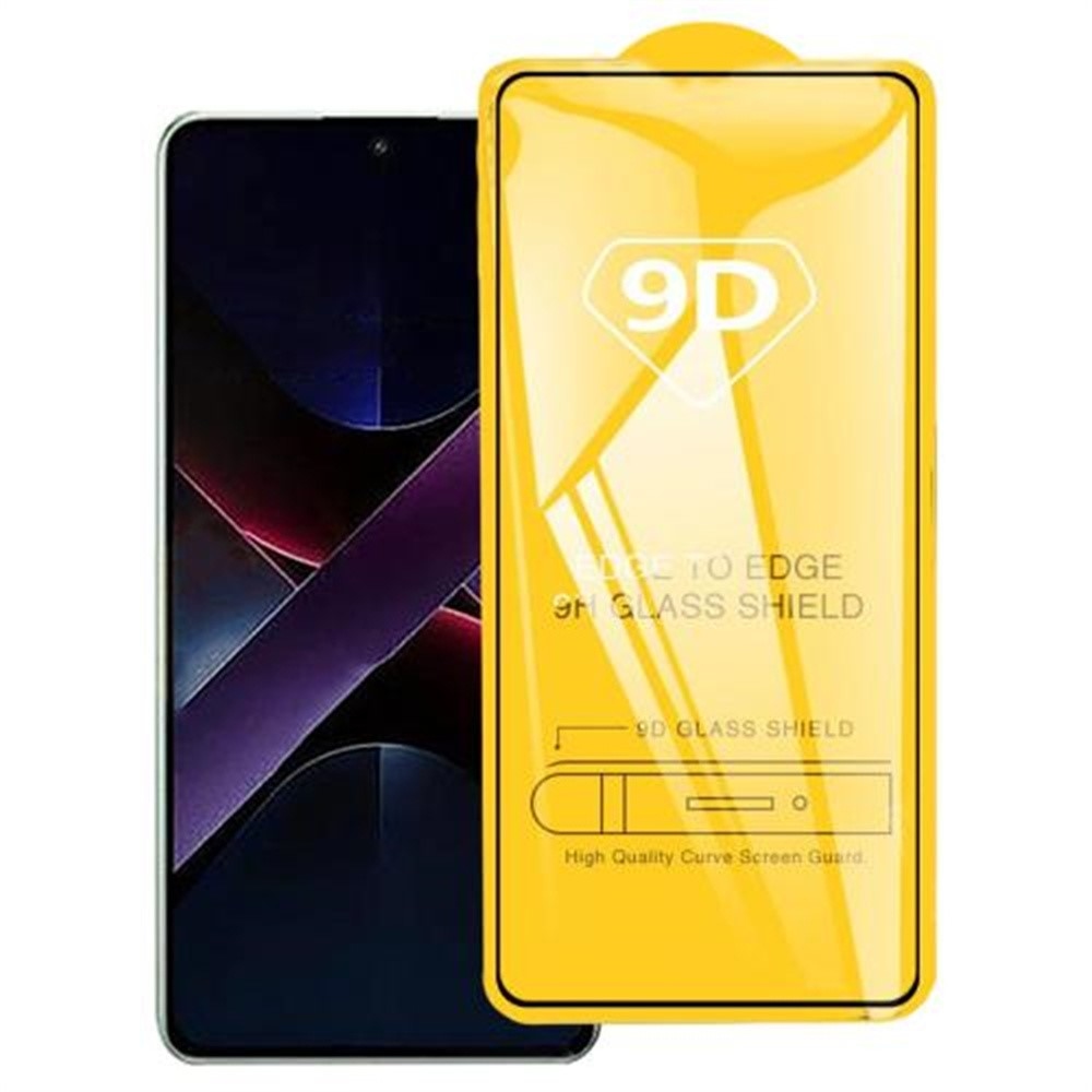 9D teljes képernyő védőüveg (csak a széleken ragasztó) a Xiaomi Poco X7 Pro 5G készüléken